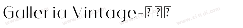 Galleria Vintage字体转换